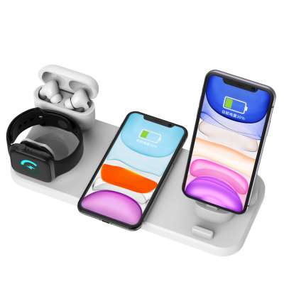 WC06 6 in 1 Multi-function Charging Dock Wireless Charging Fast Charging Holder